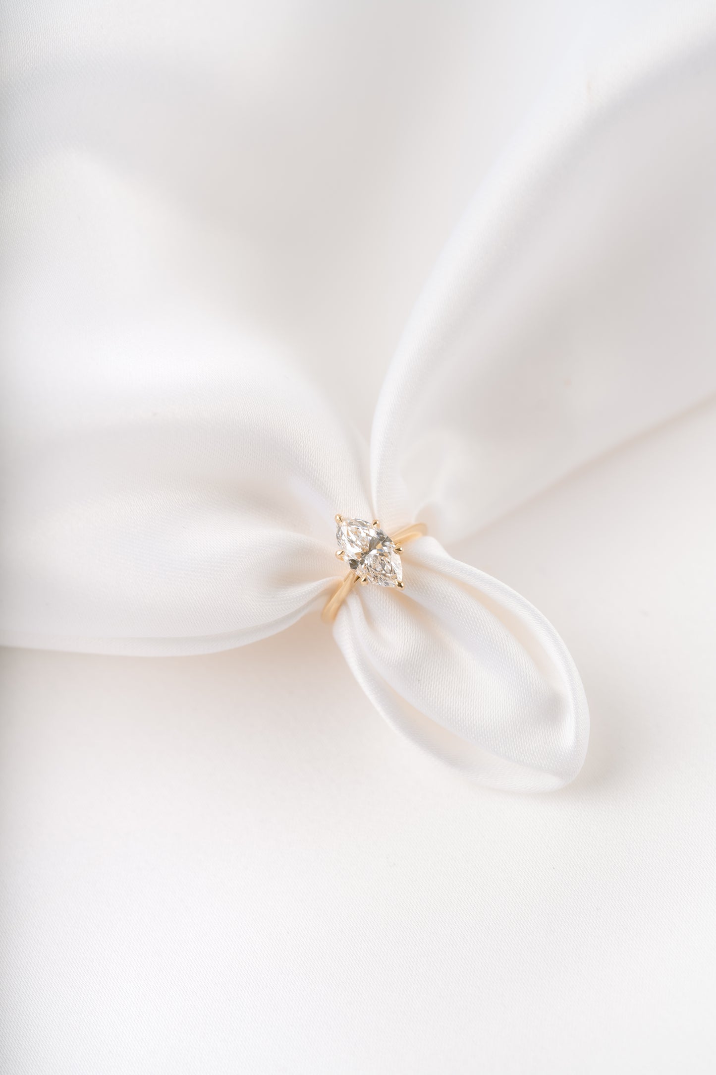 Marquise Solitaire Diamond Ring