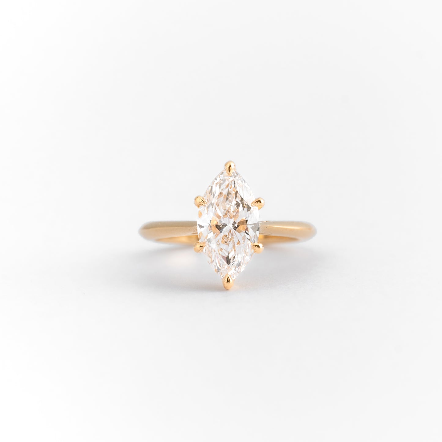 Marquise Solitaire Diamond Ring